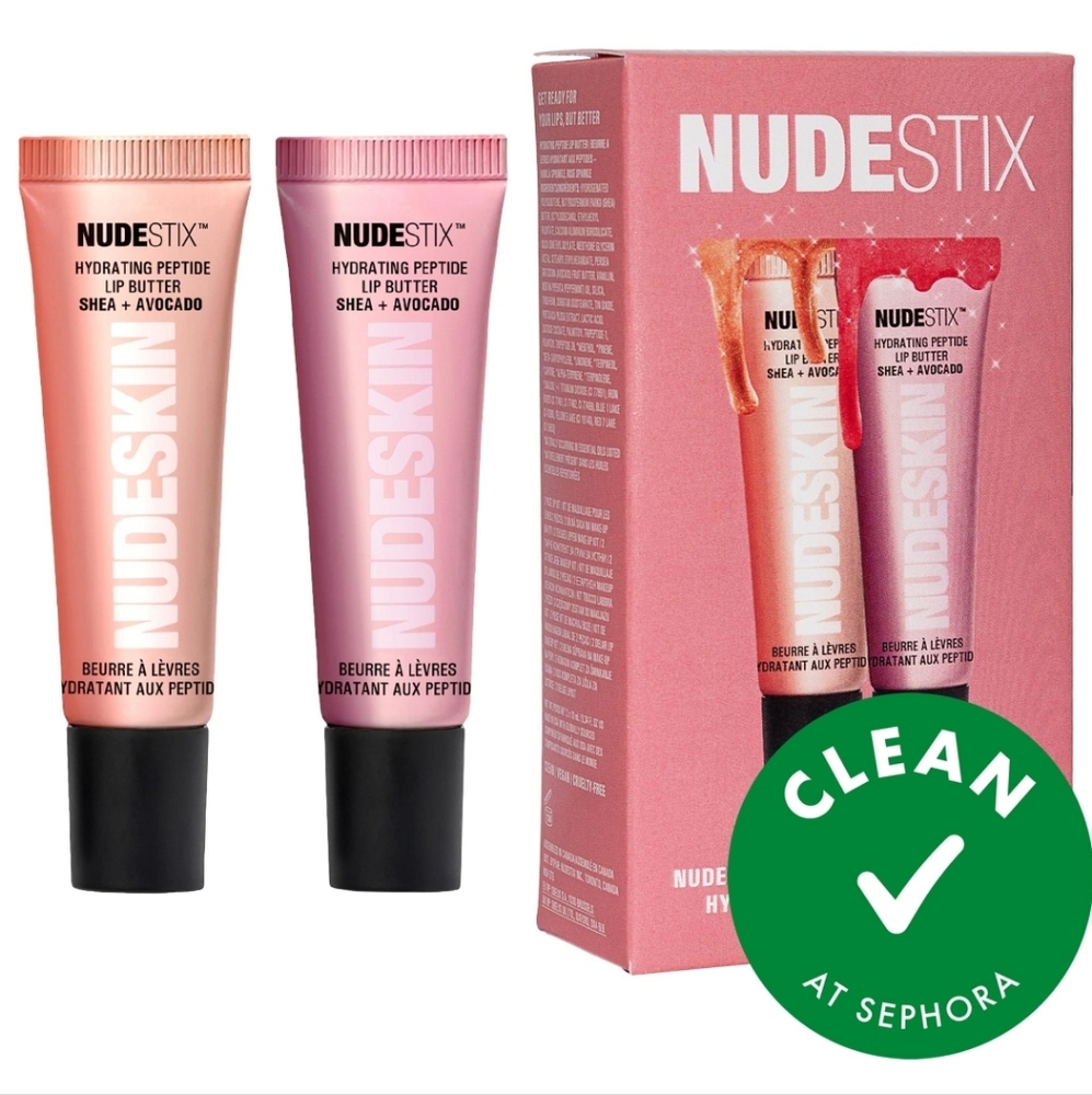 Nudestix Nudeglow Hydrating Peptide Lip Butter Duo Set